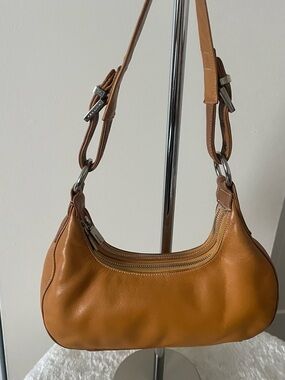 Perlina Leather Hobo Shoulder Bag
